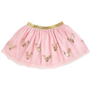 Sweet Wink | Girl's Sequin Reindeer Tutu in Pink